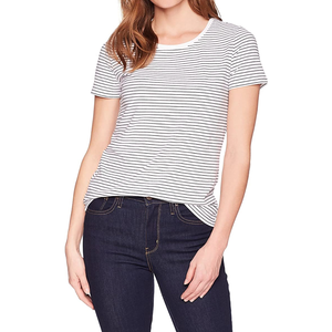 Camiseta Deportiva Casual Ajustada para Mujer, Cómoda, de Manga Corta, Transpirable, Suave, con Cuello Redondo, Diseño Estampado, Tejida, 100% Algodón - Product Image 5