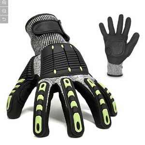 TPR petrol sahası inşaat endüstriyel kesim dayanıklı koruma guantes de impacto emniyet mekanik çalışma darbe eldiven - Product Image 6