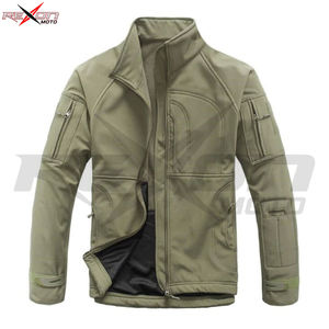 Veste de chasse softshell imperméable en toile à col montant décontractée multicolore pour l'extérieur, sur mesure - Product Image 5