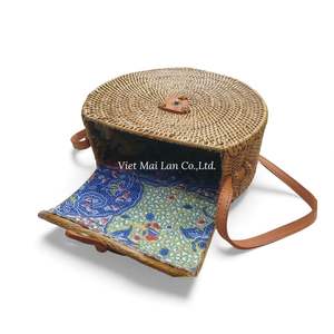 Rattan <b>Bag</b> Natural <b>Woven</b> Handmade Handbag Elegant Look for Daily Use and Resort Wear from Vietnam - Product Image 4