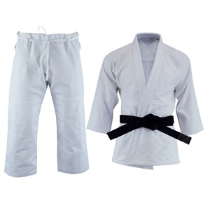 Vêtements d'arts martiaux de haute qualité avec impression de logo personnalisée, uniforme de combat de Jiu-Jitsu pour hommes, Gi de BJJ blanc fabriqué au Pakistan en vente - Product Image 1