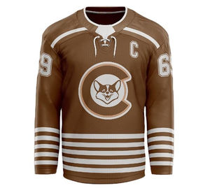 Camisetas personalizadas de hockey sobre hielo para jóvenes, ropa de equipo de poliéster transpirable, camiseta de hockey sobre hielo transpirable deportiva sublimada - Product Image 5