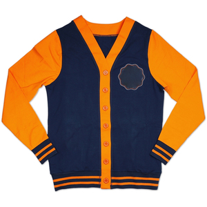 Vestido informal de invierno con botones para mujer con letras de chenilla bordadas Cárdigan clásico Logotipo frontal Fabricante OEM - Product Image 1