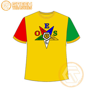 T-shirt Ordre de l'étoile de l'Est en gros Vêtements en jersey de coton T-shirt OES respirant de haute qualité Vêtements grecs pour femmes - Product Image 5