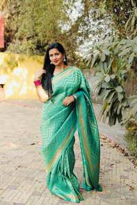 ผ้าแจ็คการ์ด pallu สวยดีไซเนอร์ล่าสุดใช้ได้ทั่วส่าหรี - Product Image 2