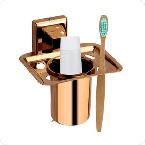 Thép không gỉ Antique Brass phụ kiện phòng tắm mảnh tắm <span class=keywords><strong>ensemble</strong></span> wastebaskets xà phòng bơm bàn chải đánh răng chủ - Product Image 6