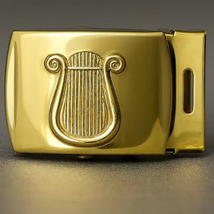 หัวเข็มขัดทองแดงสไตล์ธุรกิจพร้อมโลโก้ - Product Image 1