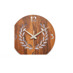Horloges murales décoratives surdimensionnées en bois vintage multizones pour accessoires muraux de différentes qualités pour la maison - Product Image 6