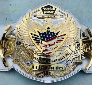 เข็มขัดแชมป์แบบหรูหราสไตล์ซามูไรเข็มขัดกีฬาชุบทองแบบพรีเมี่ยมใส่สบาย - Product Image 1