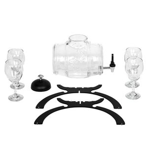 Distributeur de vin commercial - 4L - Noir - incl. 4 verres à vin - Product Image 3