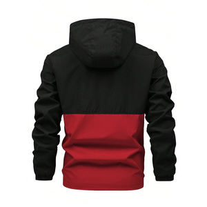 Venta caliente Causal Cómodo OEM Pull Tamaño Personalizado Oversize Hombres Chaqueta cortavientos para hombres - Product Image 2