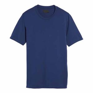 Supima algodón Jersey cuello redondo Camiseta de manga corta transpirable Regular Fit camisetas - Product Image 2