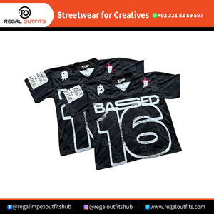 เสื้อยืดผ้าโพลีเอสเตอร์/ คอตตอนสำหรับผู้ชายเสื้อยืดสีดำ16ดีไซน์ออกแบบได้ตามต้องการเสื้อตาข่ายสำหรับใส่ทำงาน - Product Image 4