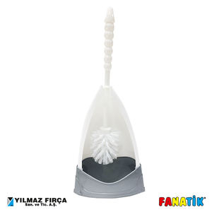 Ensemble de brosse de toilette ergonomique moderne avec support, outils de nettoyage en plastique pour salle de bain, fabriqué en Turquie - Product Image 3