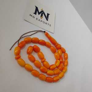 Ámbar resina conejo Ángel ecológico Tasbeeh oración cuentas islámico 100% producto hecho a mano buena calidad - Product Image 6
