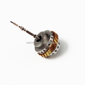 Corona de Reloj de Acero Inoxidable 316L, Turbina CNC Personalizada en Oro de Dos Tonos para Piezas de Reloj Mecánico NH35 NH34 <span class=keywords><strong>SW200</strong></span>, Venta al Por Mayor - Product Image 4