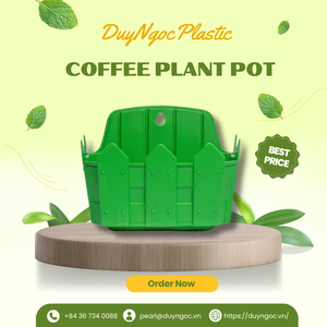 Maceta con forma de grano de café elegante para cultivar plantas de frijol maceta de flores de plástico decorativa - Product Image 1