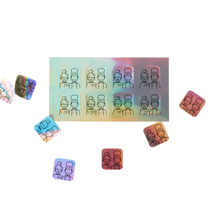 Hojas de Adhesivos de Vinilo con Hologramas Personalizados, Resistentes a los Rayos UV, al Agua y a Desgarros, 100 Unidades, para Motocicletas, Cascos, Bicicletas, Autos y Empresas - Product Image 1