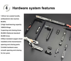 Ventanas Francesas Modernas de Aluminio con Rotura de Puente Térmico, Doble y Triple Acristalamiento para Apartamentos - Product Image 2