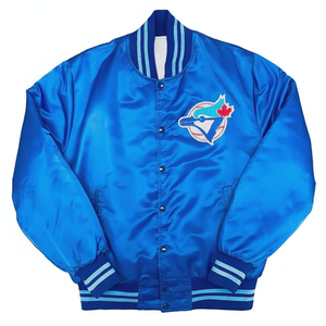 Chaqueta Universitaria de Satén de Moda al por Mayor OEM, Ligera y Brillante, Estilo Letterman para un Look Urbano - Product Image 1