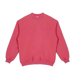 Sudadera de Estilo Vintage, Tejido French Terry, Lavado Ácido, Desgastada, Cuello Redondo, Talla Grande - Product Image 2