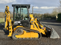 Chargeuse-pelleteuse sur chenilles d'occasion JCB 1CXT-HF, mini-chargeuse-pelleteuse JCB 1CX, chargeuse compacte sur chenilles, capacité nominale 4 tonnes