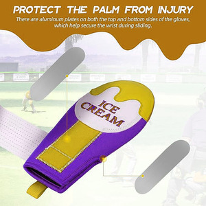 Gant coulissant de baseball et softball pour enfants, jeunes et adultes Protection souple et respirante pour la glisse - Product Image 3