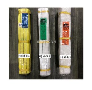 Sangle de levage robuste en polyester haute résistance, fabriquée au Vietnam, par Sanboo Vietnam factory, best-seller. - Product Image 1