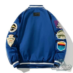 Haute Qualité Unisexe Varsity Veste À Manches Longues Baseball Letterman Vintage Brodé Bomber Veste Nouvelle Veste Hommes Plus La Taille - Product Image 2