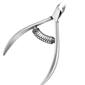 Pince à cuticules à double ressort professionnelle en acier inoxydable de haute qualité doigts lame incurvée outil d'art des ongles avec boîte de rangement - Product Image 2