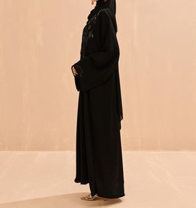 Wholesale Kaftan Abaya Dress Handmade Turkish Floor Length Long Sleeve Soft Breathable Fabric Loose Fit Casual Party - Product Image 3
