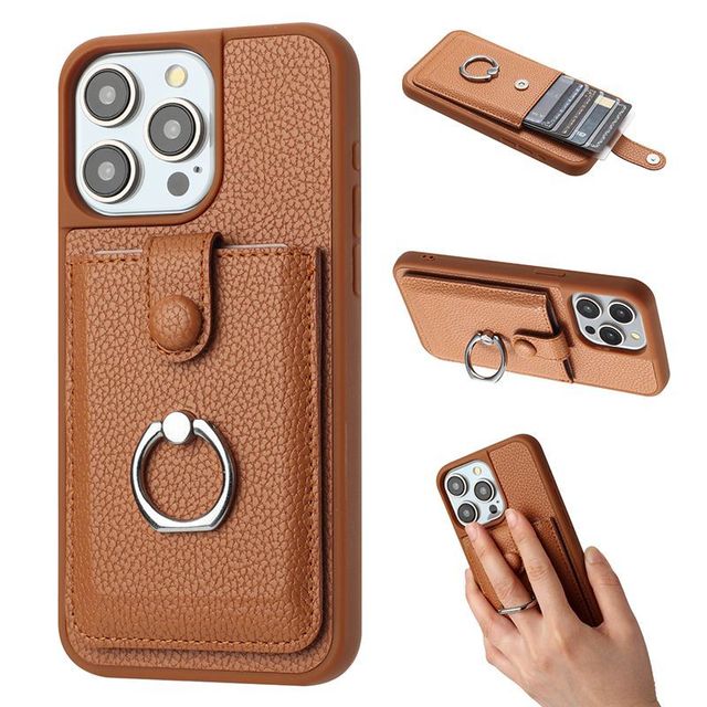 Factory Magnetic Stand Leather Wallet Flip Cover Foldable Mobile Phone Cases Card Slots for Pixel (PU+TPU Material)