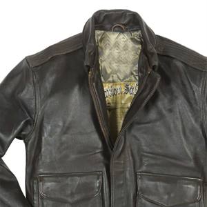 Veste de vol en cuir durable pour homme avec look et caractéristiques d'aviateur authentiques-parfaite pour le temps froid - Product Image 6
