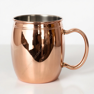 Lujosa taza de mula de Moscú de cobre de 16oz, taza de café de Metal resistente personalizada con asa para entusiastas del hogar y el Bar - Product Image 5