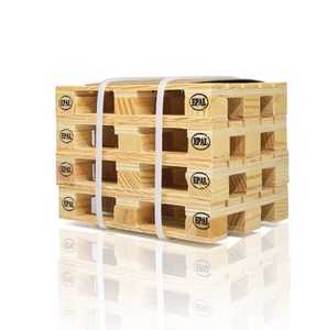 Meilleur prix EPAL Euro Palette en bois de pin à quatre voies double face écologique bleue 800x1200mm Emballage industriel en gros - Product Image 1