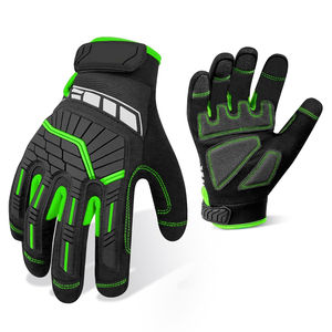 Guantes DE SEGURIDAD antivibración duraderos Guantes mecánicos de utilidad de Cuero flexible Equipo de defensa personal con pantalla táctil - Product Image 1