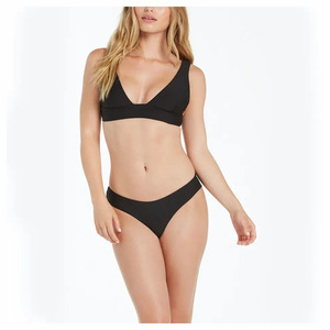 Drop shipping 2025 Solid Sexy Multi Color Mini 2 Piece Bikini Set Simple Classic Young Girls Beach Swimwear - Product Image 2