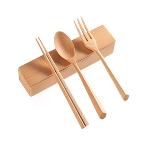 Wooden Kitchen Drawer Flatware Utensil Tableware Organizer <b>Storage</b> Box Multi-Grid Wood <b>Cutlery</b> Silverware Holder - Product Image 3