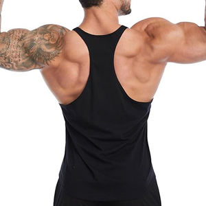 Débardeur de musculation Gym Logo couleur personnalisé Gilet de fitness sans manches pour hommes - Product Image 2