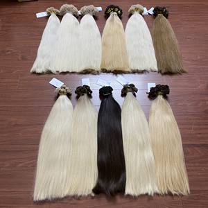 Extensiones de cabello de trama atada a mano de nuevo diseño, cabello sin retorno, suave y fina cutícula ligera, trama de cabello Genius intacta, trama atada a mano - Product Image 5