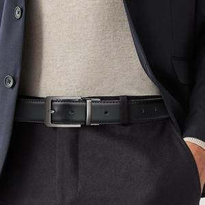 Cinturón de cuero genuino de capa superior Cinturón de vestir de alta calidad para hombres - Product Image 6