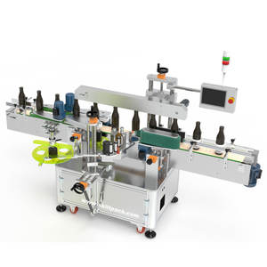 SKILT Factory Automatic Side Labeling Machine <strong>Flat</strong> <strong>Bottle</strong> Labeling Machine <strong>Square</strong> Jar <strong>Cans</strong> Labeler with Printer - Product Image 1