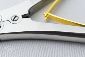 Nouveau A + Premium Quality TC Pin & Wire Cutter Taille 24cm Pince Courbe Double Action Plaqué Or Instruments Orthopédiques - Product Image 5