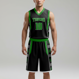 Tenue de basket-ball personnalisée pour hommes, femmes et adultes, imprimée pour l'été |   Shorts en jersey légers et respirants, fabricant en gros OEM - Product Image 1