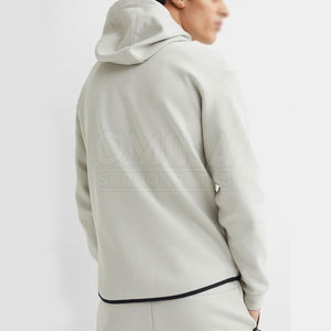 เสื้อฮู้ดแบบสวมหัวของผู้ชายเสื้อมีฮู้ดแบบ3D ดีไซน์โดดเด่นแนวสตรีทผ้าขนแกะทอลายสีล้วนย้อมสีสำหรับ - Product Image 3