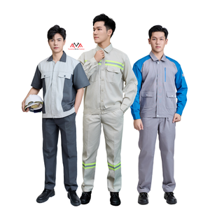 Vêtements de travail pour ouvrier du bâtiment, vêtements de travail pour le secteur pétrolier et gazier, uniforme de travail, design grande taille, bleu noir - Product Image 5