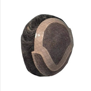 Peluca de Cabello Humano Taz Hair BD, Ondulado, Prótesis Capilar, 100% Cabello Remy Chino, con Frente de Encaje y Base Mono - Product Image 3