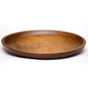 Plateau de service octogonal naturel fait à la main en bois pur, véritable bois massif, article de vaisselle, plateau de service naturel fait à la main - Product Image 5