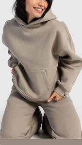 Ensemble 2 pièces à épaules tombantes, pantalon de jogging, sweat-shirt avec pantalon de survêtement, sweats à capuche oversize - Product Image 5