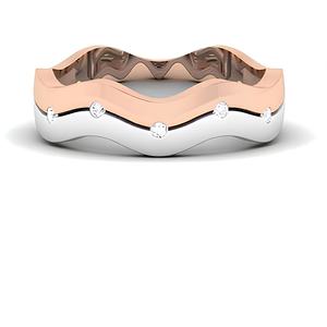 Bague en or massif 14K/18K pour homme certifié IGI pour fiançailles de mariage ou bijoux cadeaux - Product Image 2